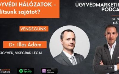 Illés Ádám beszélget az ügyvédi hálózatokról Bende Máté Ügyvédmarketing podcastjában
